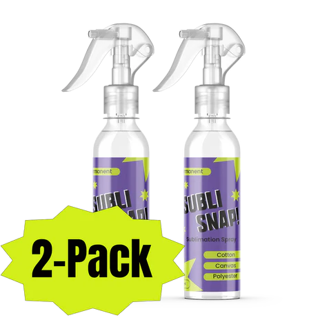SubliSnap!™ Sublimation spray for permanent bond to cotton (2-Pack)