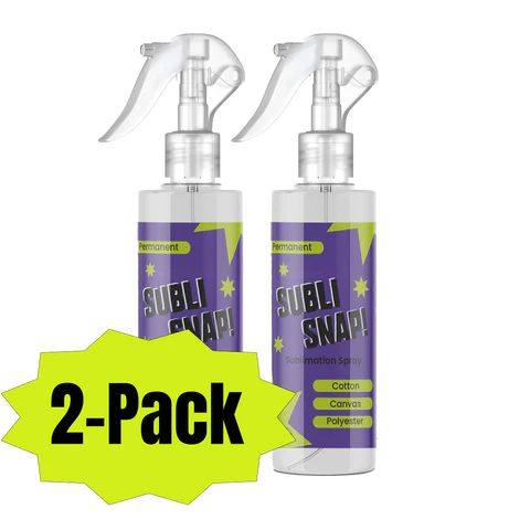 SubliSnap!™ Sublimation spray for permanent bond to cotton (2-Pack)